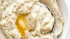 Garlic Herb mashed Cauliflower