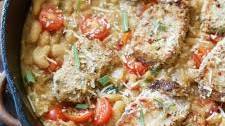 Garlic Herb Pork Medallions with Tuscan White Beans