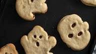Ghostly Halloween Shortbread Cookies
