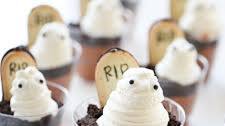 Ghosts in the Graveyard Chocolate Pudding Cups