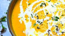 Ginger Roasted Butternut Squash Apple Soup