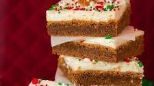 Gingerbread Bars with Cream Cheese Frosting