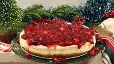 Gingerbread Cranberry Cheesecake