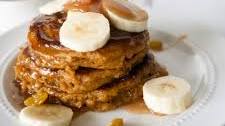 Gingerbread Pancakes with Cinnamon Syrup