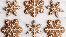 Gingerbread Snowflake Cookies