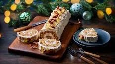 Gingerbread yule log