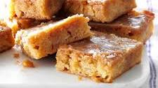 Glazed Apple-Maple Blondies