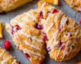 Glazed Cranberry Orange Scones