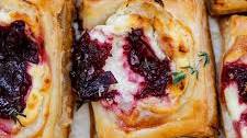 Goat Cheese and Cranberry Puff Pastry Bites