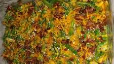 Green Beans with Cheese and Bacon