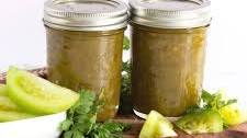 Green Tomato Salsa for Canning