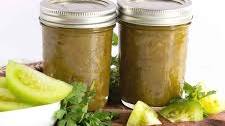 Green Tomato Salsa for Canning