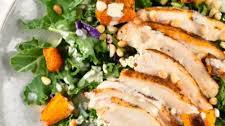 Grilled Chicken and Roasted Butternut Squash Salad with Tahini Dressing Recipe