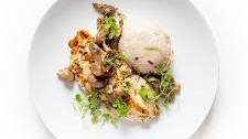 Grilled Chicken with Truffle-Mashed Potatoes