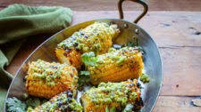 Grilled Corn with Cilantro Lime Butter