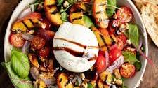 Grilled Peach and Burrata Salad