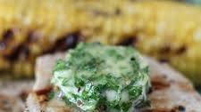 Grilled Pork Chops with Garlic Herb Butter