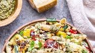 Grilled Vegetable Pesto Pasta