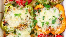 Ground Turkey Stuffed Peppers