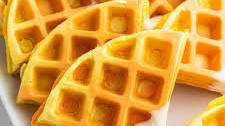 {Halloween} Candy Corn Waffles