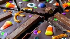 Halloween Chocolate Candy Bark