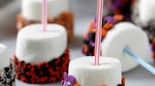 Halloween Dipped Marshmallow Pops