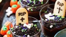 Halloween Dirt Cups with Avocado Chocolate Pudding
