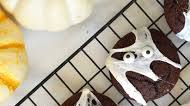 Halloween Double Chocolate Spider Web Cookies