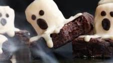Halloween Ghost Brownies (Vegan)
