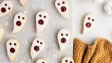 Halloween Ghost Linzer Cookies