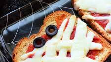 Halloween Mummy Pizza Toast