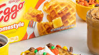 Halloween Peanut Butter Candy Waffle