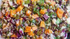 Halloween Salad with Rice and Veggies