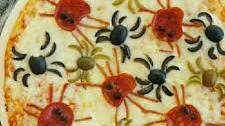 Halloween Spider Pizza