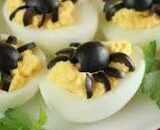 Halloween Spooky Spider Deviled Eggs