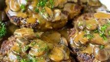 Hamburger Steak with Mushroom Gravy