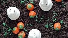 Haunted Pumpkin Patch Poke Cake