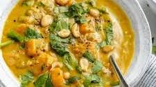 Healing Curry Butternut Squash Lentil Soup