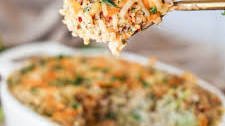 Healthy Chicken Broccoli Rice Casserole