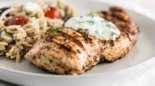 Healthy Greek Chicken with Tzatziki Sauce