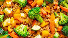 Healthy Ground Turkey Stir Fry