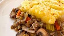 Healthy Mushroom and Lentil Pie