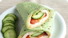 Healthy Turkey Hummus Spinach Wrap