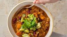 Hearty lentil chilli