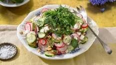 Herb and Radish Salad With Feta and Walnuts