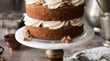 High Altitude Maple Walnut Cake