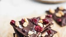 Holiday Fruit and Nut Dark Chocolate Bark