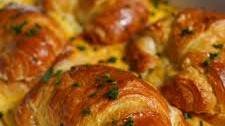 Holiday Ham & Cheese Croissant Breakfast Bake