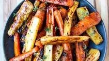 Honey Roasted Carrots and Parsnips
