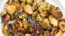 Honey Soy Roasted Brussel Sprouts